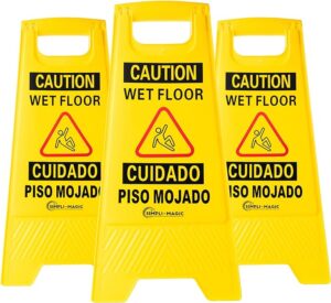 Read more about the article Simpli-Magic 79192 Wet Floor Caution Signs, Basic, Yellow, 3 Pack